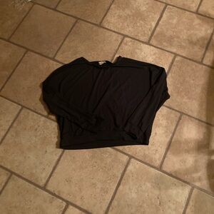 Yelete Black Oversized Boxy Hoodie